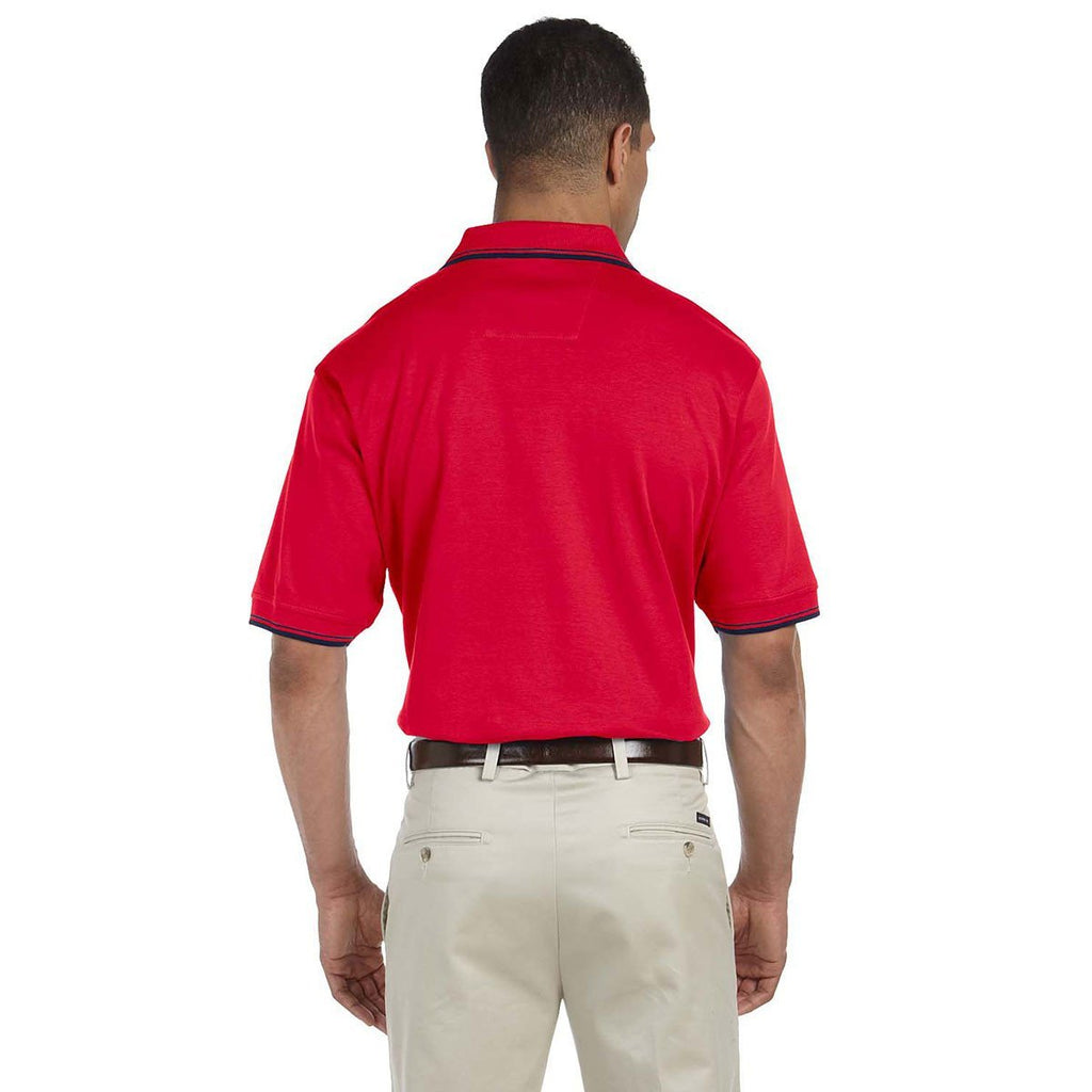 red polo khaki pants