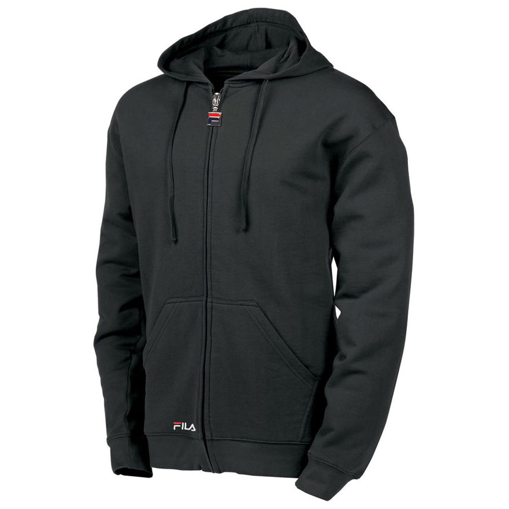 fila men's black hoodie