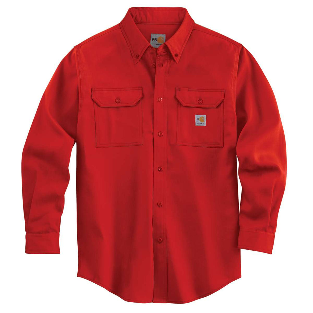 red carhartt shirt