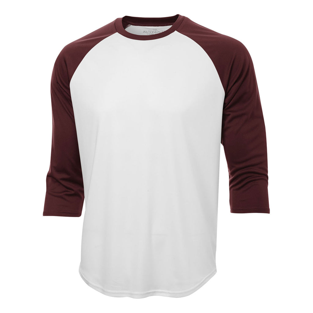 White/Maroon Pro Team Baseball Jersey