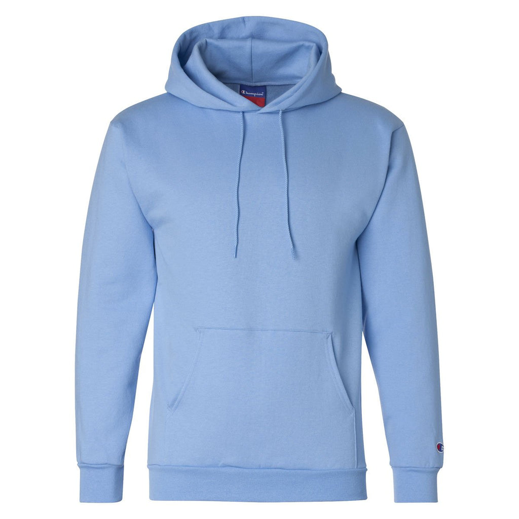 light blue champion hoodie mens