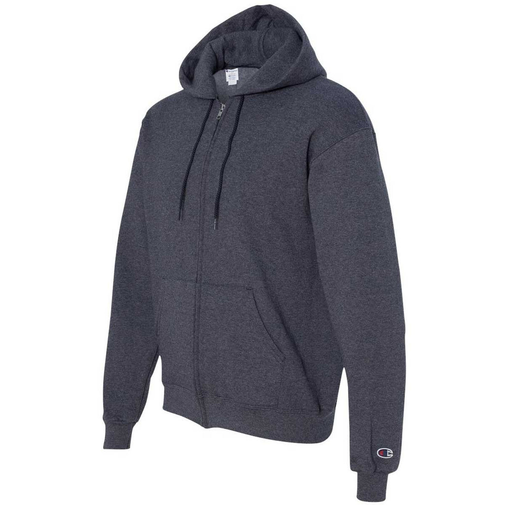 champion men's eco fleece full zip hoodie