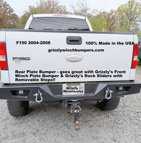 2004-2008 f150 front winch plate bumper   grizzlymetalworks.com