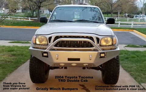 1995-2004 Toyota Tacoma Custom Front Winch Plate Bumper $875; Rear Plate Bumper $695 Raw Metal