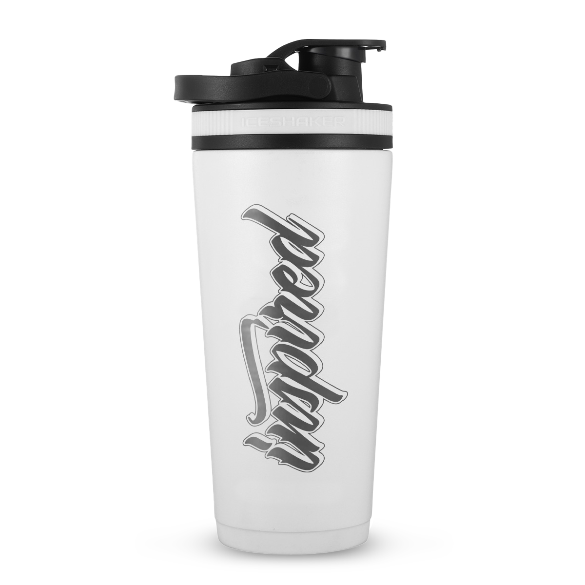 Protein Shaker Bottle - Clear w/ Black Lid