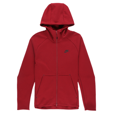 red nike hoodie zip up