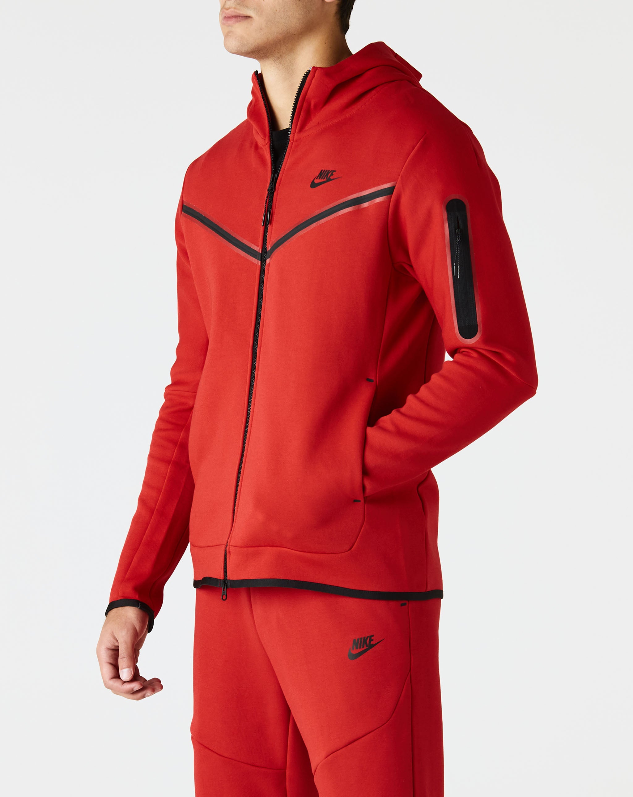 Nike Tech Fleece Hoodie University Red Black CU4489-657 – Rule Of Next ...