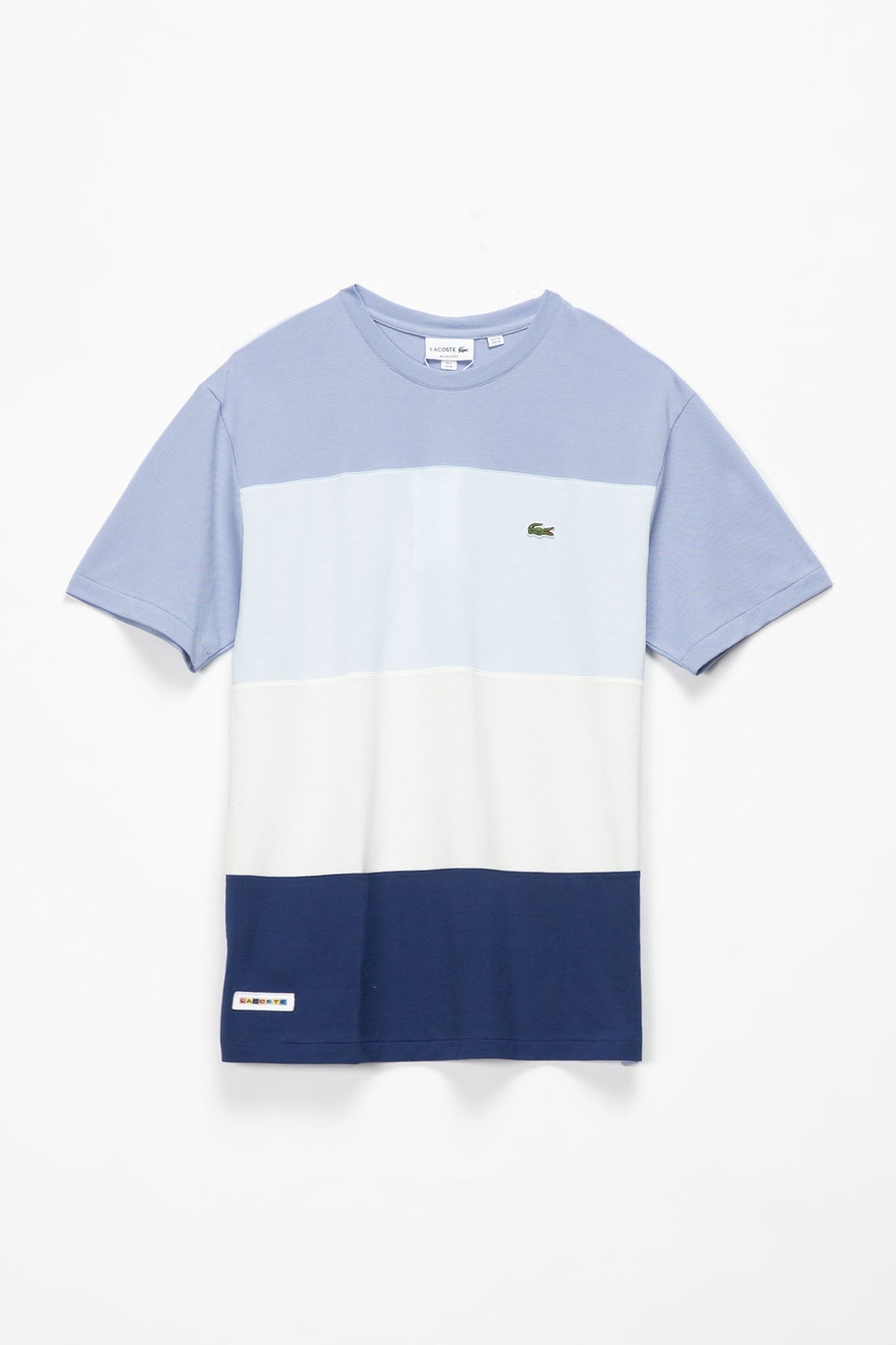 lacoste color block t shirt