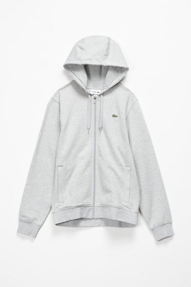 lacoste fleece zip hoodie