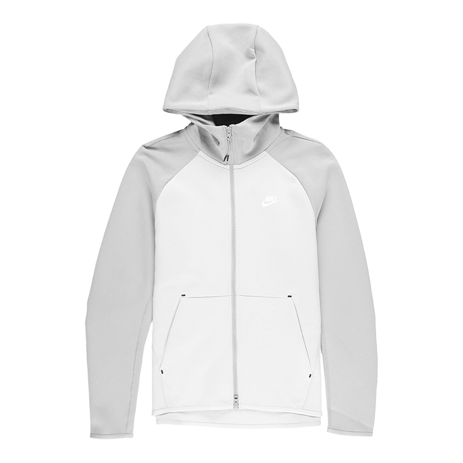 black and white tech fleece hoodie