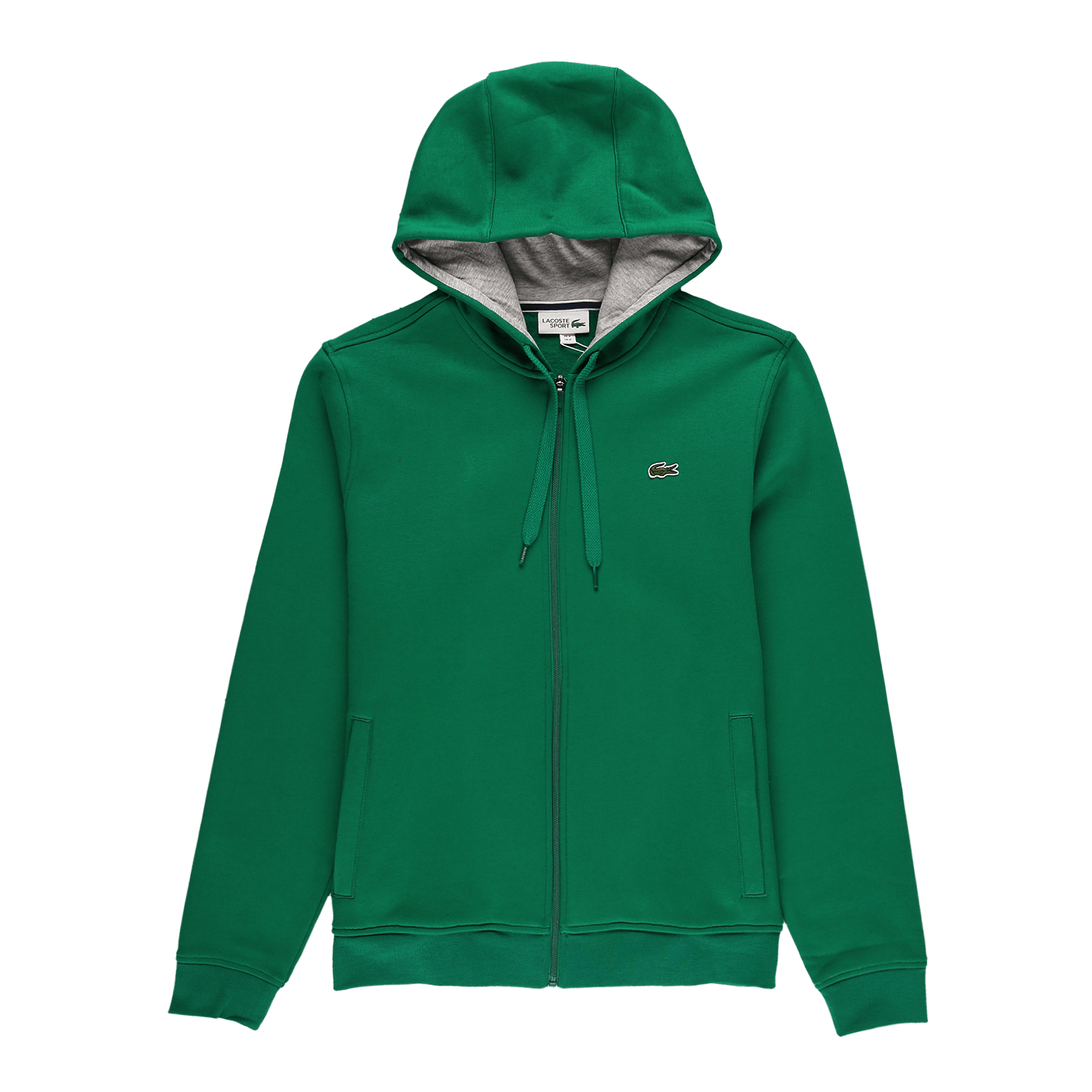 lacoste full zip fleece hoodie