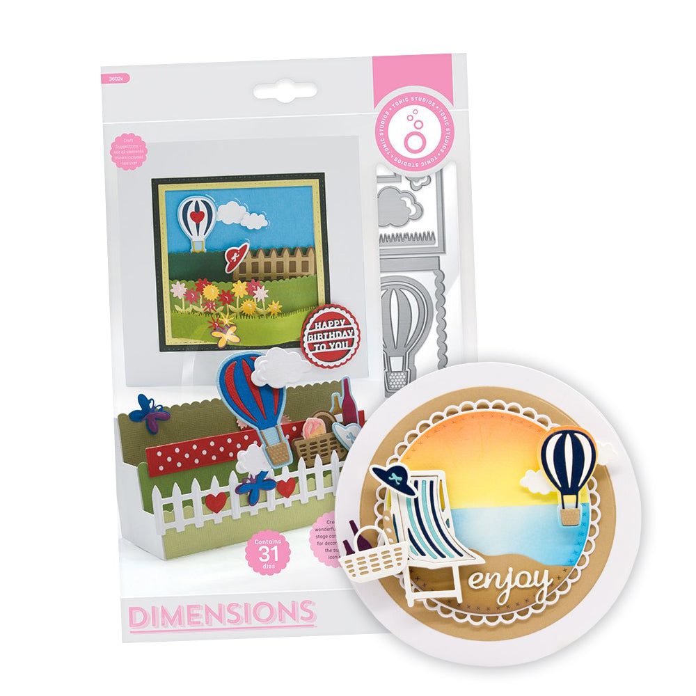 aircraftcreeper - Staggered Stage Summer Picnic Die Set - 3602E