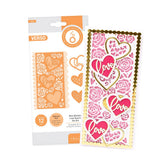 Load image into Gallery viewer, Mini Slimline Love Hearts Die Set - 5069E