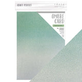 Load image into Gallery viewer, Craft Perfect - Ombre Card - Opalescent Green - 8.5&quot;x11&quot; (5/PK) - Spring Meadow Trend - 8920e