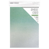 Load image into Gallery viewer, Craft Perfect - Ombre Card - Opalescent Green - 8.5&quot;x11&quot; (5/PK) - Spring Meadow Trend - 8920e