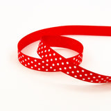 Load image into Gallery viewer, Craft Perfect - Ribbon - Dotted Grosgrain - Red Polka Dot - 8981e