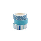 Load image into Gallery viewer, Washi tape - 3 Rolls - 15mm x 5mm - Blue Night - 9319E