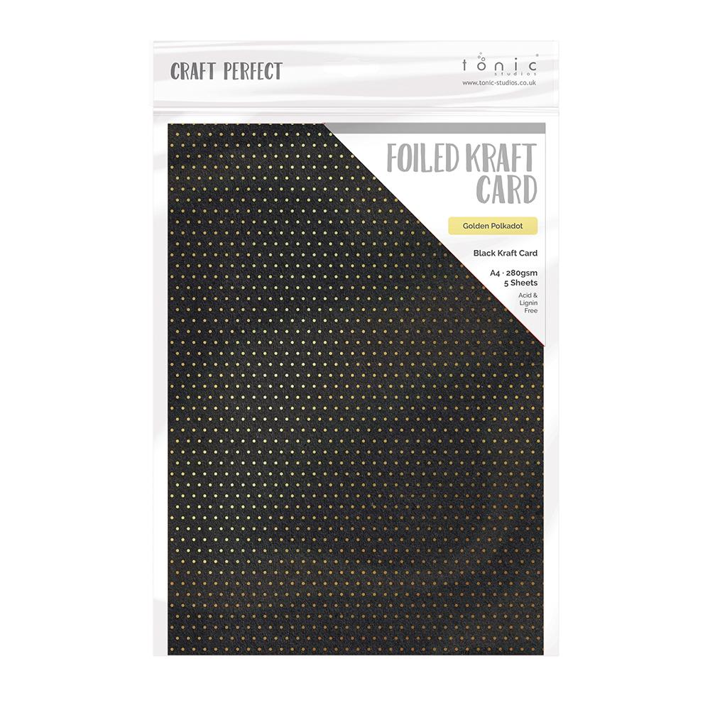Craft Perfect - Foiled Kraft Card - Polkadot – Studios USA