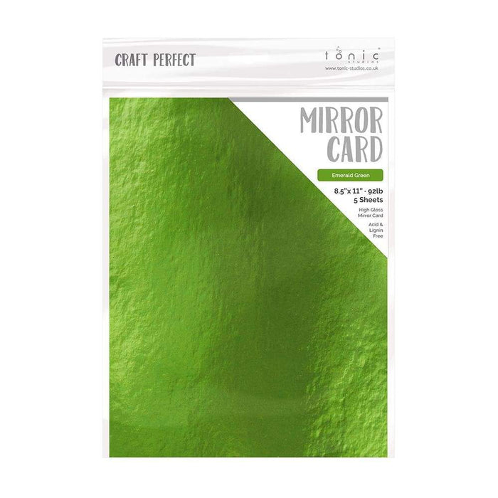 Craft Perfect Emerald Green Mirror Card - 8.5" X 11" High Gloss -9454e — Tonic Studios USA