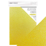 Load image into Gallery viewer, Craft Perfect - Glitter Card - Sherbet Lemon - 8.5&quot;x11&quot; (5/PK) - Spring Meadow Trend - 9976e