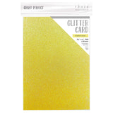 Load image into Gallery viewer, Craft Perfect - Glitter Card - Sherbet Lemon - 8.5&quot;x11&quot; (5/PK) - Spring Meadow Trend - 9976e