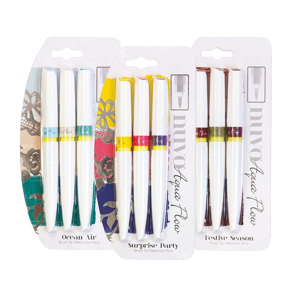 3 Pack - Nuvo Aqua Flow Pens Bundle - CBNU02
