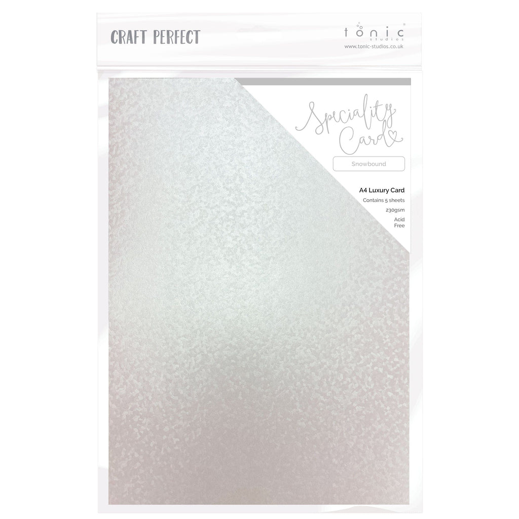 Craft Perfect Luxury Embossed Card Craft Perfect - Speciality Card - Luxury Embossed - Snowbound - A4(5/PK) - 230gsm - 9856E