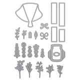 Load image into Gallery viewer, aircraftcreeper bundle Bouquets &amp; Buttermilk - Die &amp; Stamp - 5354e