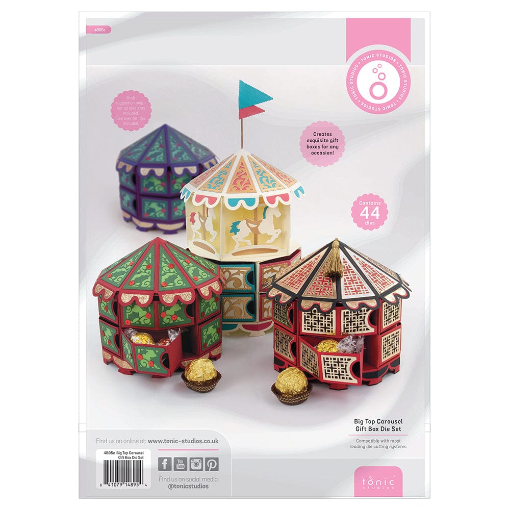 aircraftcreeper Designers Choice Big Top Carousel Gift Box Die Set - 4895E