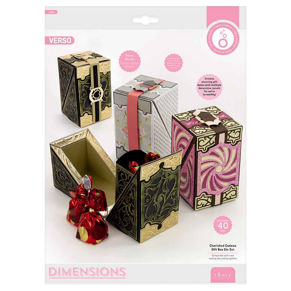 aircraftcreeper Die Cutting Cherished Cadeau Gift Box Die Set - 4495E