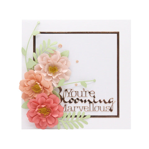 aircraftcreeper Die Cutting Flawless Flower Creations - Bouquet & Sentiment Die Set - DB086