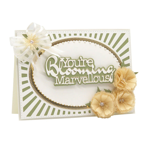 aircraftcreeper Die Cutting Flawless Flower Creations - Bouquet & Sentiment Die Set - DB086