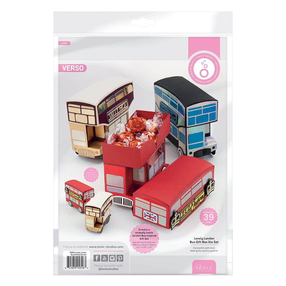 aircraftcreeper Die Cutting Lovely London Bus Gift Box Die Set - 5316e