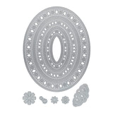 Load image into Gallery viewer, aircraftcreeper Die Cutting aircraftcreeper - Intricate Oval Layering Die Set - 5163E