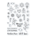 Load image into Gallery viewer, aircraftcreeper Shaker Creator Christmas Confetti Sentiments Stamp Set (A6) - 4920E