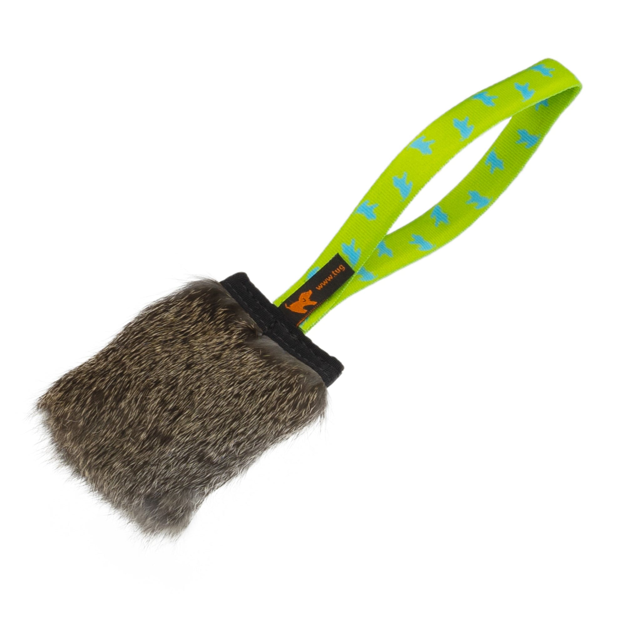 Rabbit Fur Pocket Squeaker Tug | #1 Tug Toys | Tug-E-Nuff