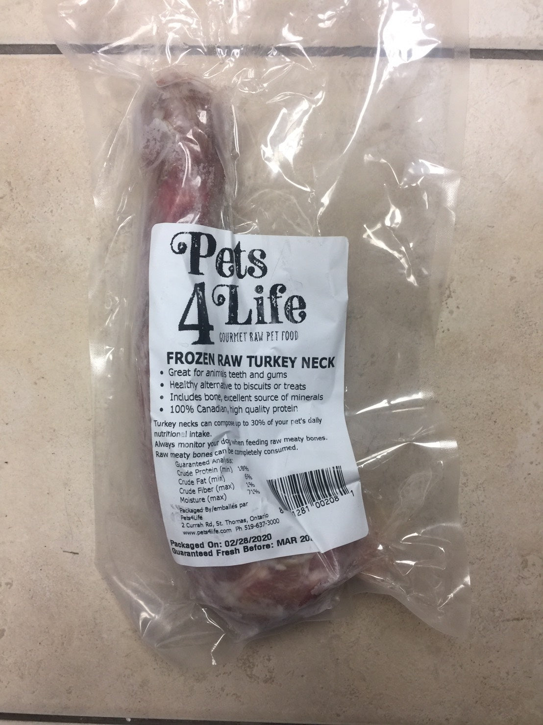 frozen turkey necks for dogs