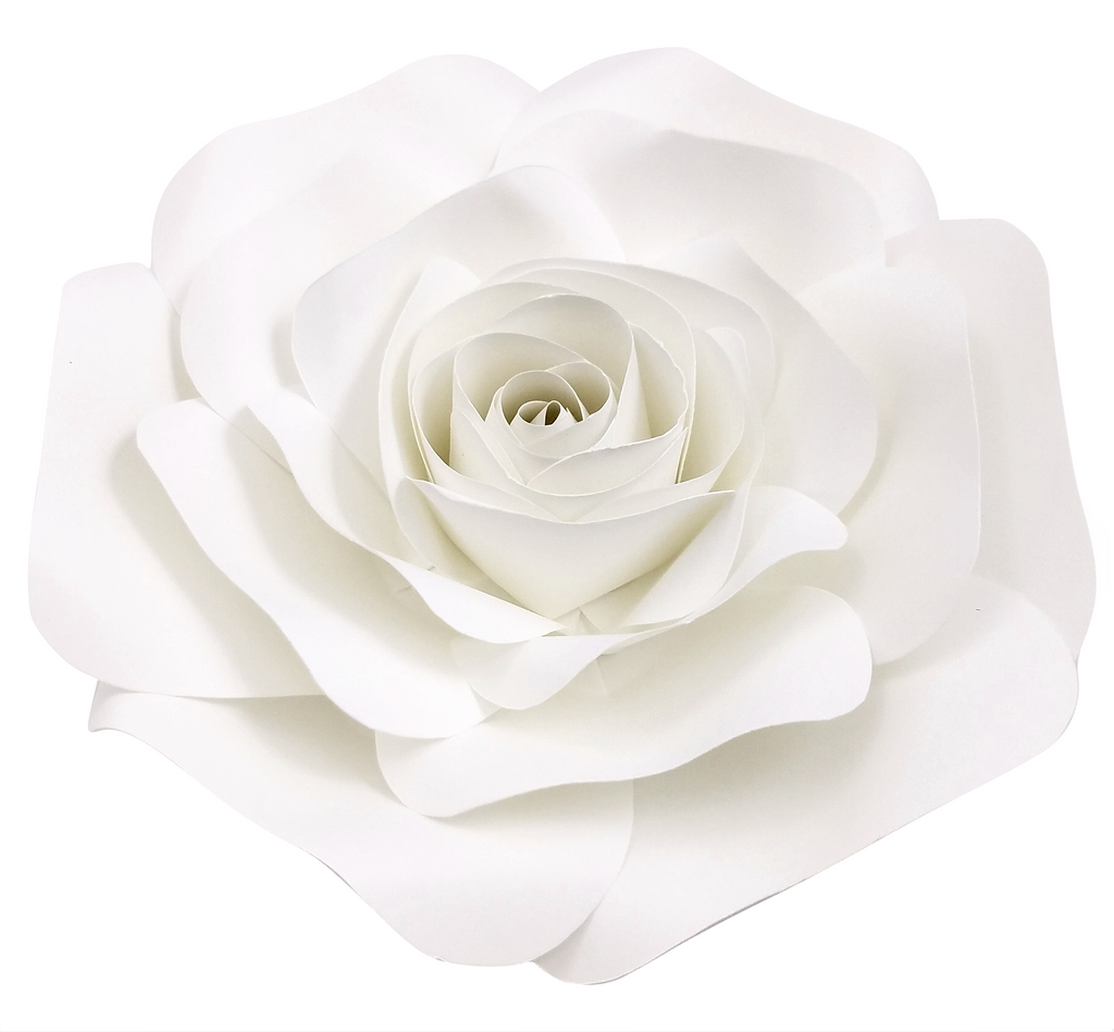 Large Wedding 15 piece White Paper Flower Set | Decor In The Box