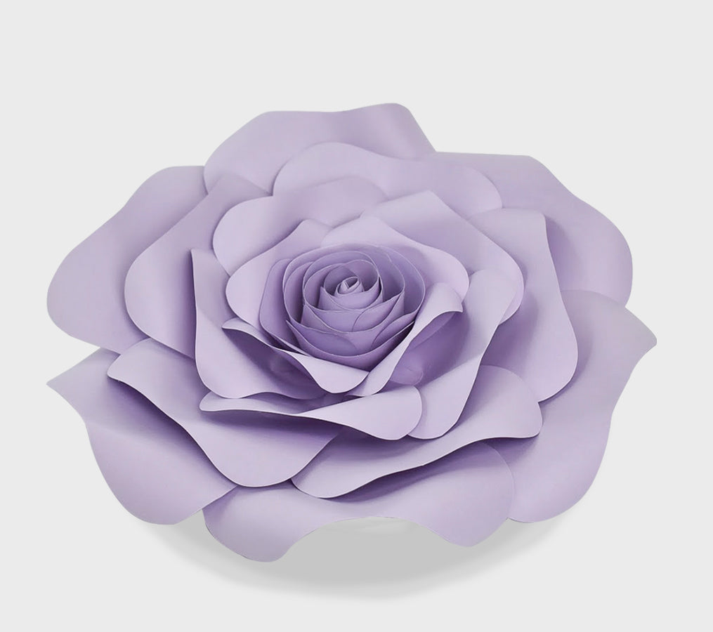 Lavander Paper Flowers Nursery Paper Flowers Purple Paper Flowers Customized 6 Pc Purple And White Paper Roses Party Supplies Paper Party Supplies