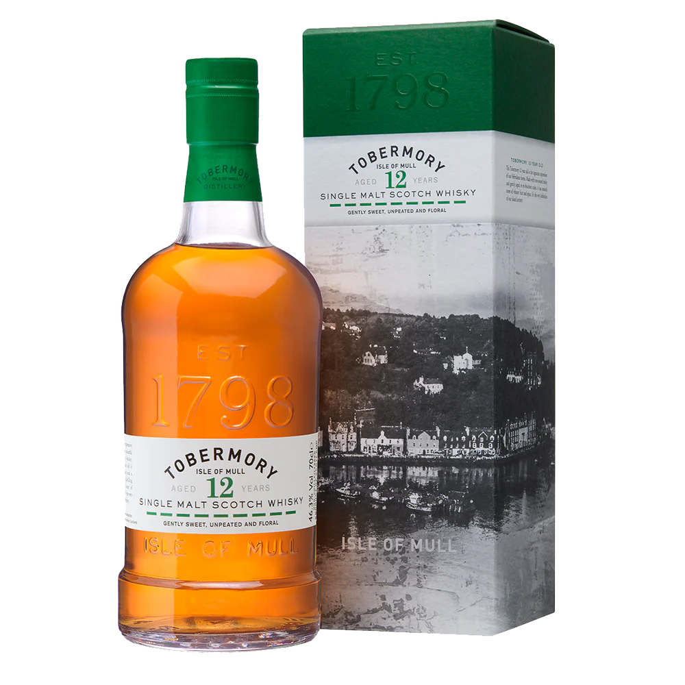  TOBERMORY ISLE OF MULL SINGLE MALT 12 YEARS
