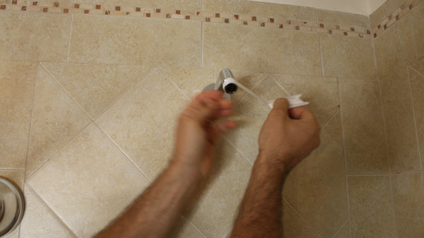 Apply Thread Seal Tape to Shower Arm