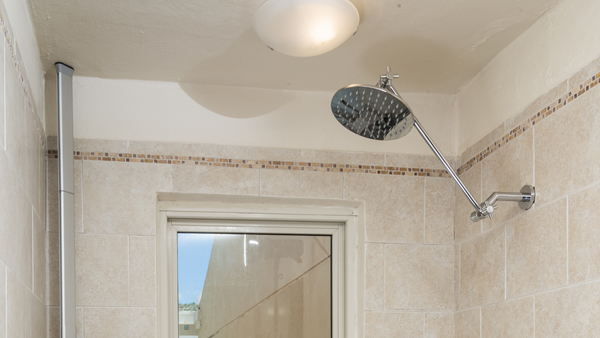 Shower Head Extender Arm and Rain Shower Head