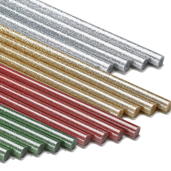 Glitter Silver Colored Hot Melt Glue Sticks by Infinity Bond