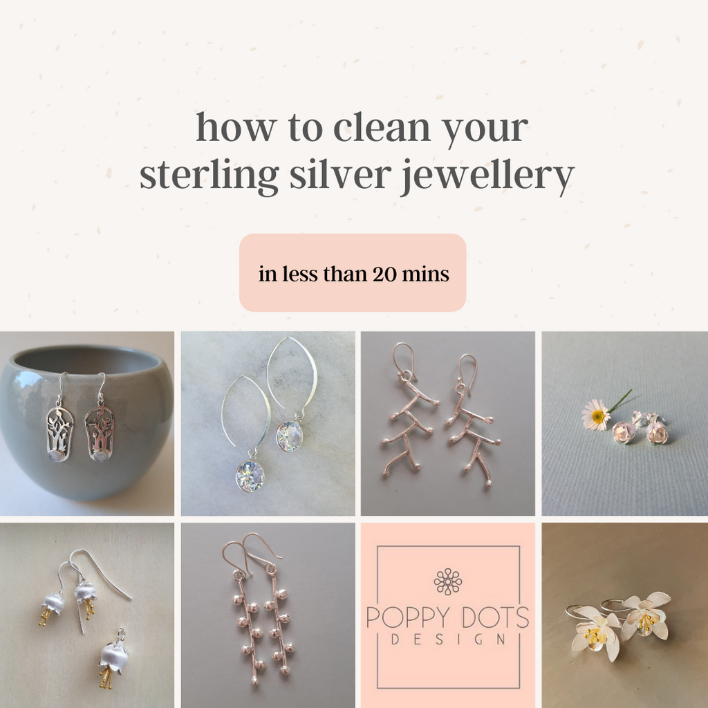 How to clean your sterling silver jewellery in less than 20 minutes Poppy Dots Design