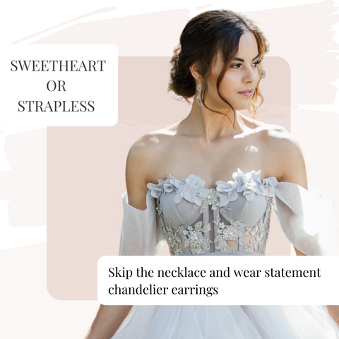 Sweetheart or strapless dress tips