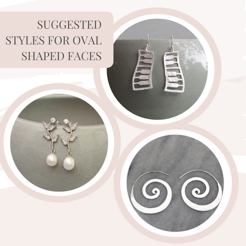 Earrings for oval face shapes