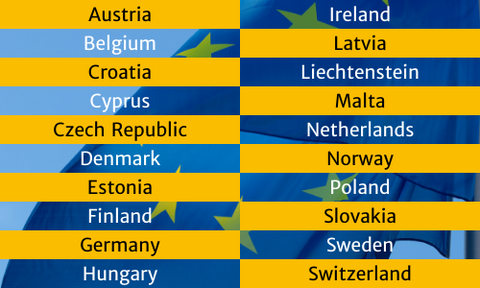 EU Countries accepting UK Blue Badges