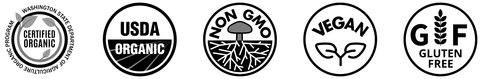 Certified Organic, Non-GMO, Vegan & Gluten Free
