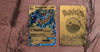 golden metallic pokemon card front and rear