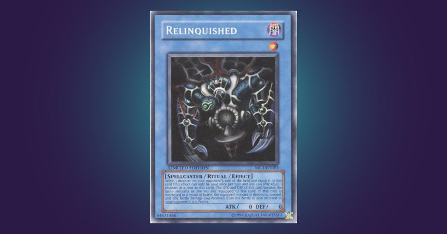 relinquished yugioh ritual card